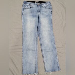 Wit and Wisdom Ab solution raw edge straight leg Jeans from Nordstrom size 6